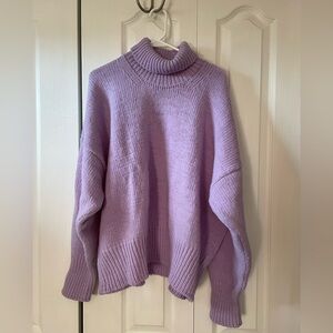Babaa Jumper No 17 Wool Turtleneck Sweater Violeta